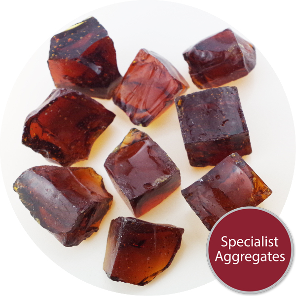 Fire Coals Amber Glass from Specialist Aggregates, Buy Online