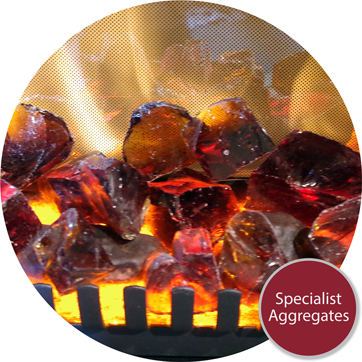 Buy Fire Coals Red Amber Glass Specialist Aggregates Ltd